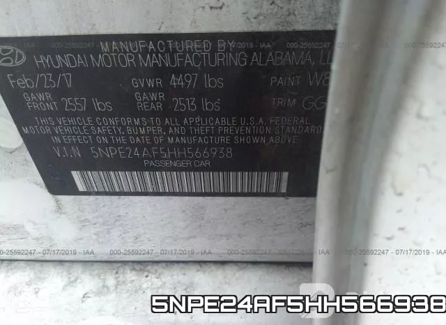 5NPE24AF5HH566938 фото 10