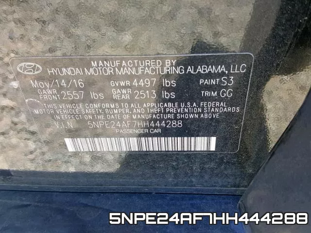 5NPE24AF7HH444288 фото 2