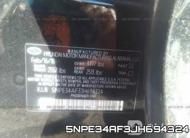 5NPE34AF3JH694324 фото 10
