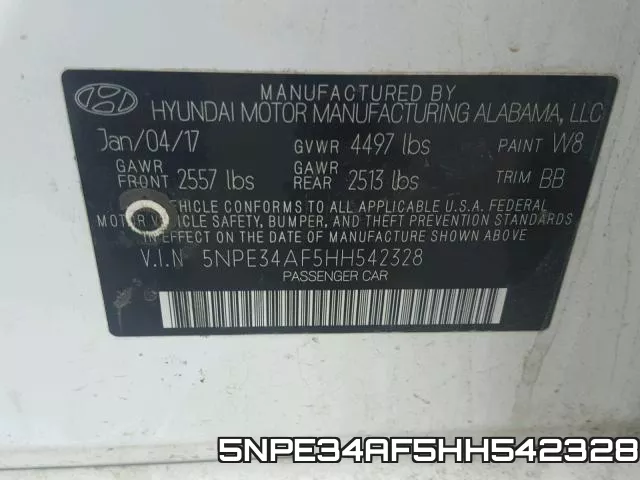 5NPE34AF5HH542328 фото 2