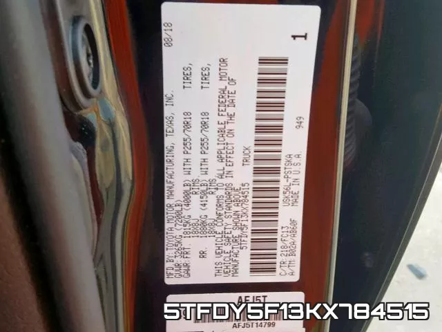 5TFDY5F13KX784515 фото 2
