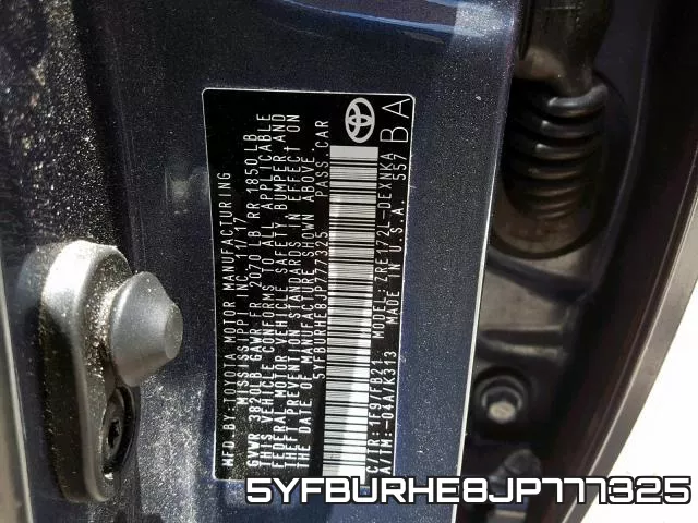 5YFBURHE8JP777325 фото 2