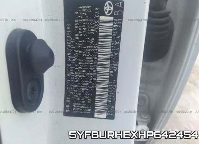 5YFBURHEXHP642454 фото 10
