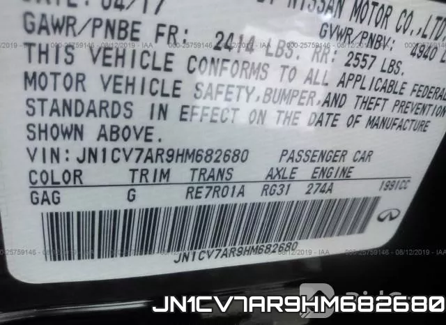 JN1CV7AR9HM682680 фото 10