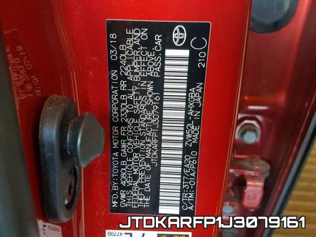JTDKARFP1J3079161 фото 2