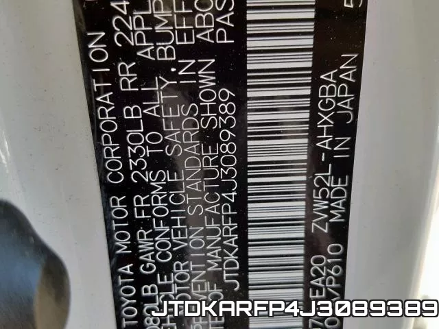 JTDKARFP4J3089389 фото 2