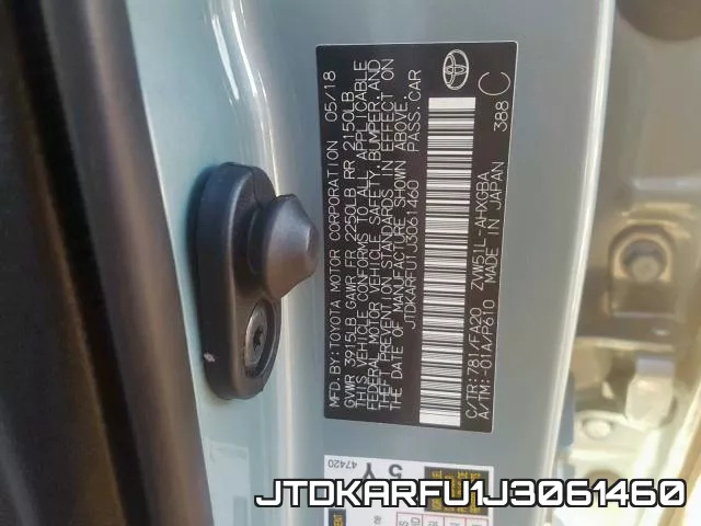 JTDKARFU1J3061460 фото 2