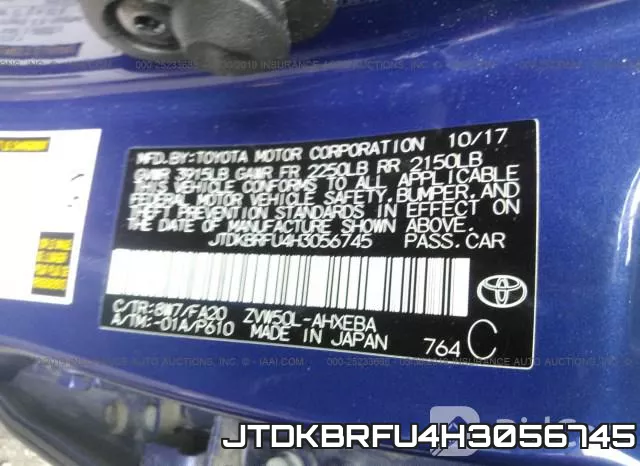 JTDKBRFU4H3056745 фото 10