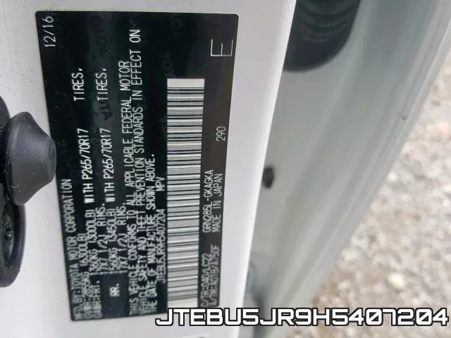 JTEBU5JR9H5407204 фото 2