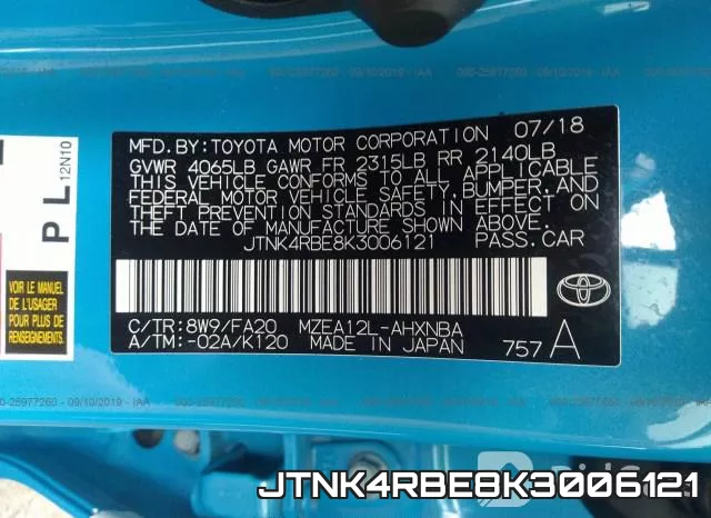 JTNK4RBE8K3006121 фото 10
