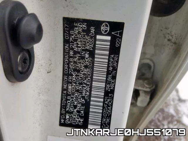 JTNKARJE0HJ551079 фото 2
