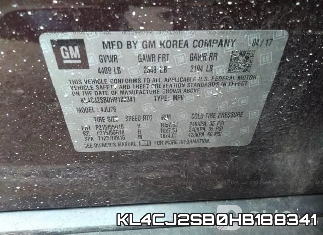 KL4CJ2SB0HB188341 фото 10