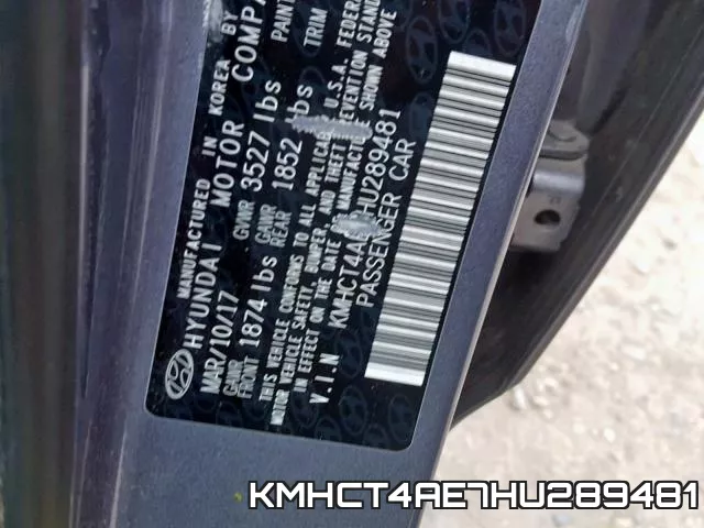 KMHCT4AE7HU289481 фото 2