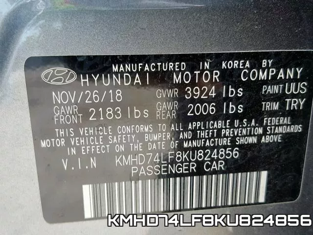 KMHD74LF8KU824856 фото 2
