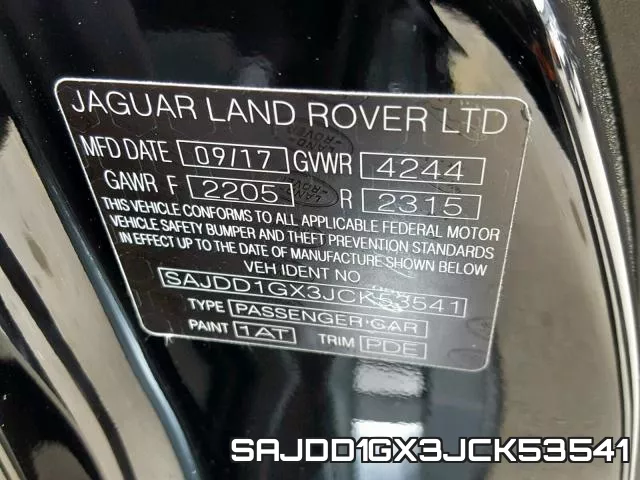 SAJDD1GX3JCK53541 фото 2