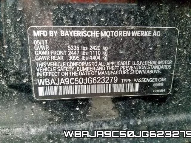 WBAJA9C50JG623279 фото 2