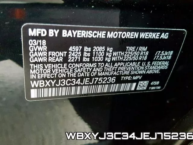 WBXYJ3C34JEJ75236 фото 2