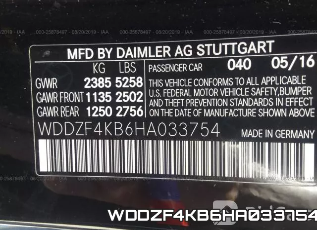WDDZF4KB6HA033754 фото 10
