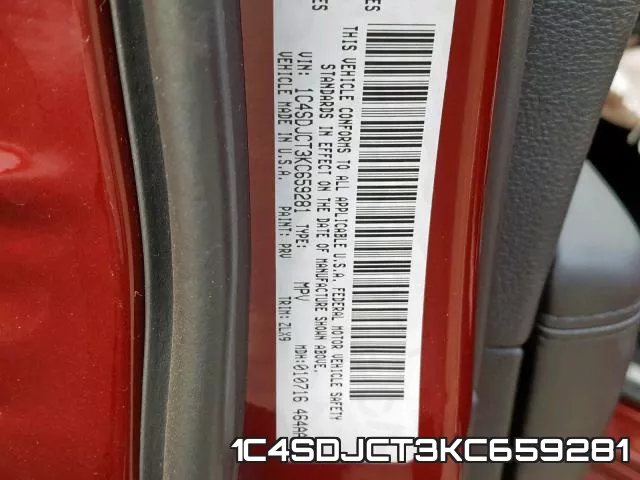 1C4SDJCT3KC659281 фото 2