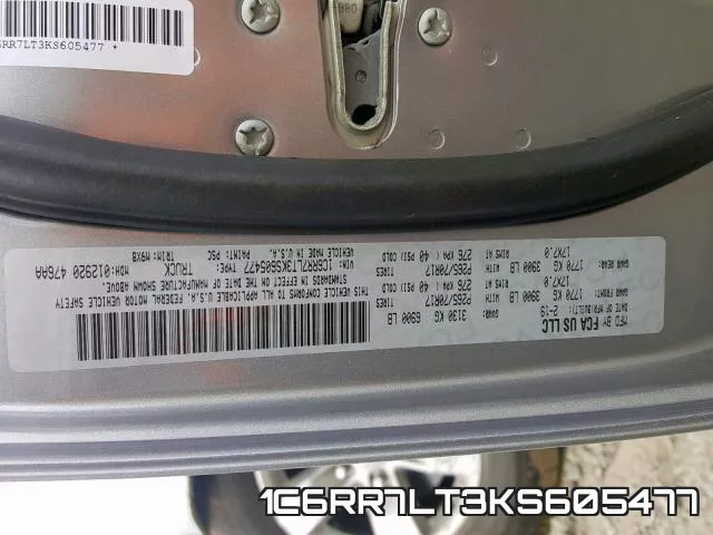 1C6RR7LT3KS605477 фото 2