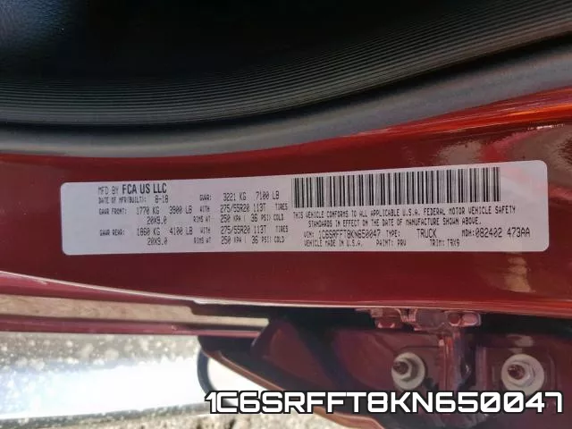 1C6SRFFT8KN650047 фото 2