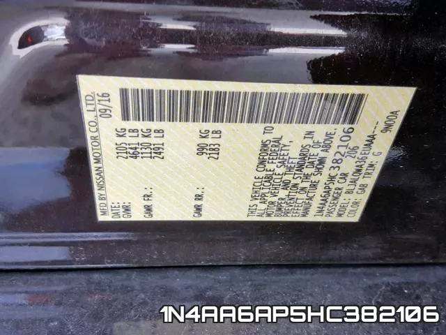1N4AA6AP5HC382106 фото 2