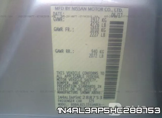 1N4AL3AP5HC288753 фото 10