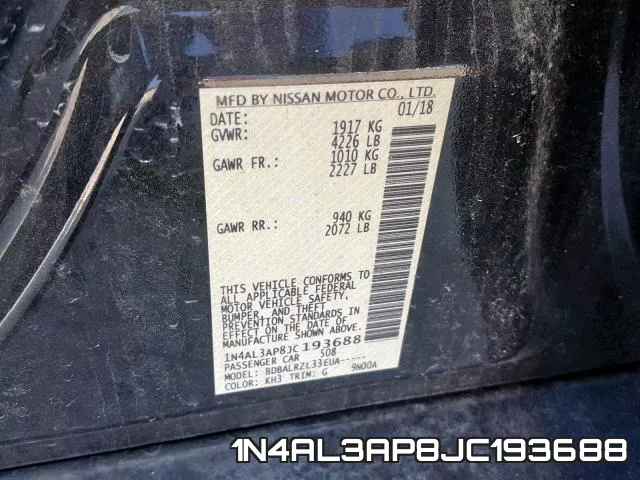 1N4AL3AP8JC193688 фото 2