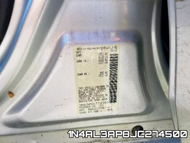 1N4AL3AP8JC274500 фото 2