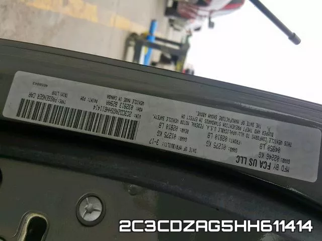2C3CDZAG5HH611414 фото 2