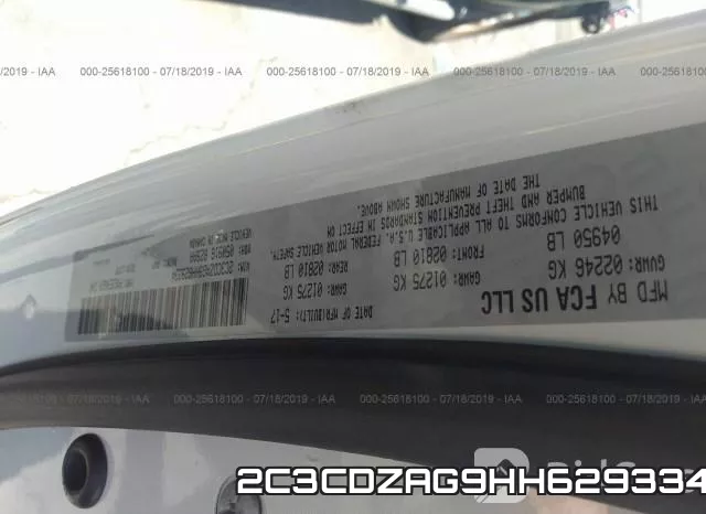2C3CDZAG9HH629334 фото 10