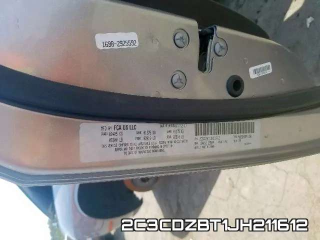 2C3CDZBT1JH211612 фото 2