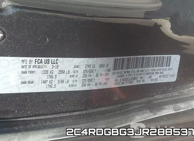 2C4RDGBG3JR288537 фото 10