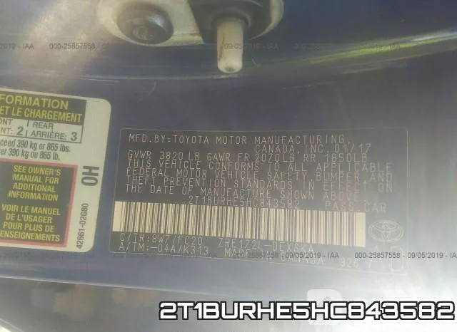 2T1BURHE5HC843582 фото 10