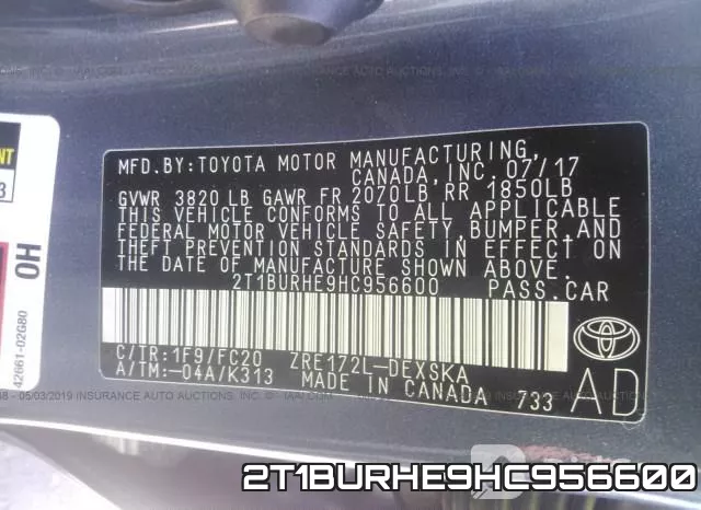 2T1BURHE9HC956600 фото 10