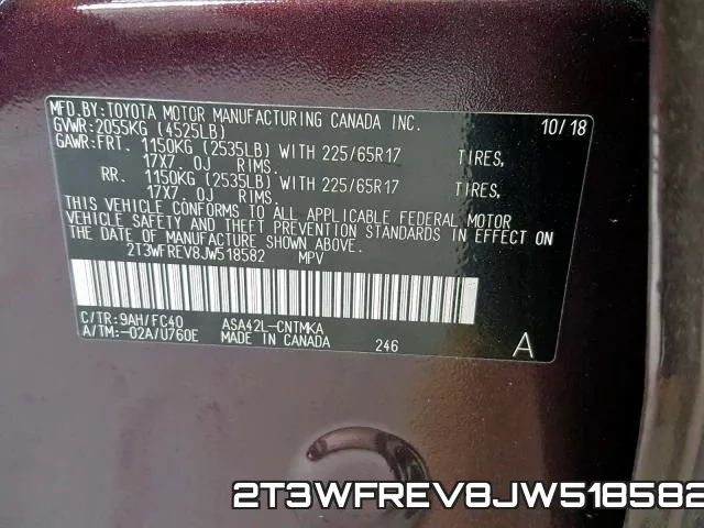 2T3WFREV8JW518582 фото 2