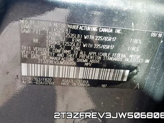 2T3ZFREV3JW506806 фото 2