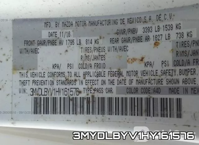 3MYDLBYV1HY161576 фото 10