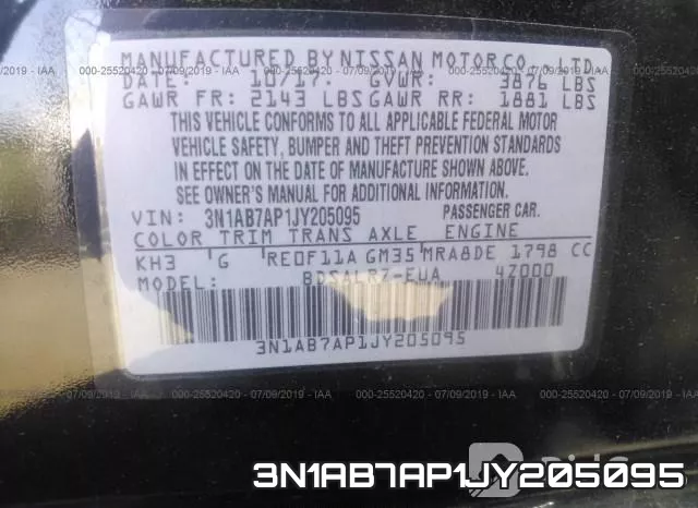 3N1AB7AP1JY205095 фото 10