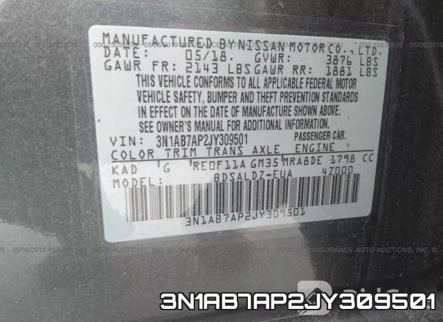 3N1AB7AP2JY309501 фото 10