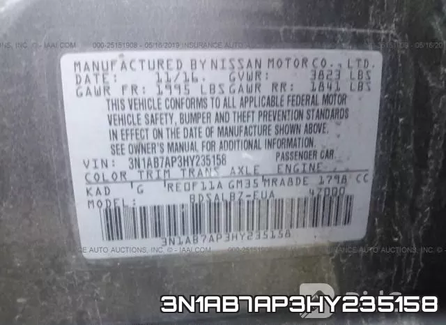 3N1AB7AP3HY235158 фото 10