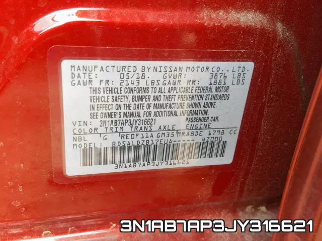 3N1AB7AP3JY316621 фото 2