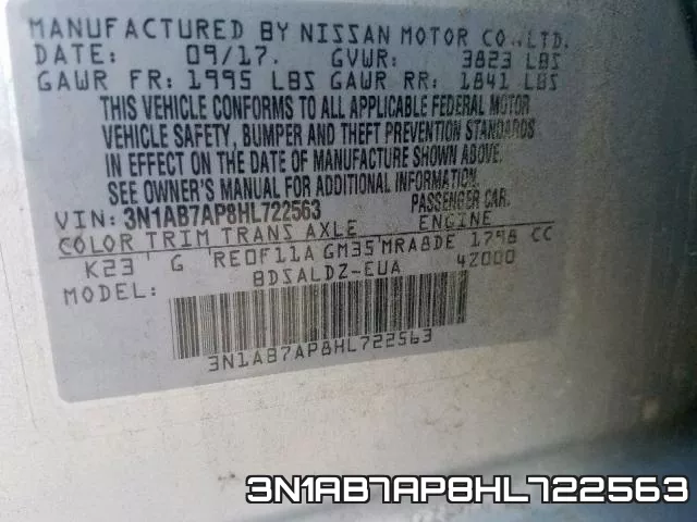 3N1AB7AP8HL722563 фото 2