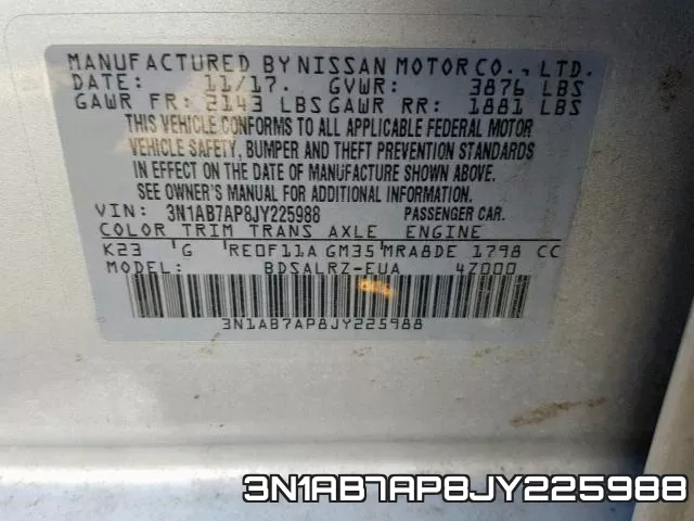 3N1AB7AP8JY225988 фото 2
