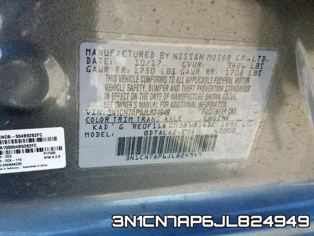 3N1CN7AP6JL824949 фото 2