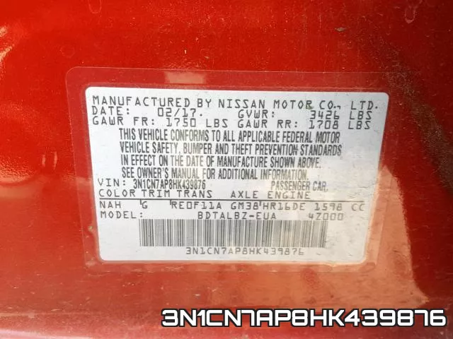 3N1CN7AP8HK439876 фото 2