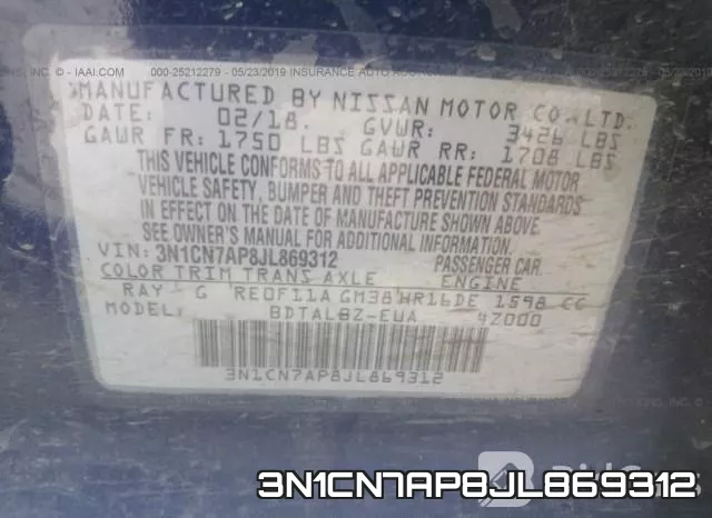 3N1CN7AP8JL869312 фото 10