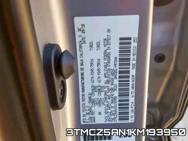 3TMCZ5AN1KM193950 фото 2