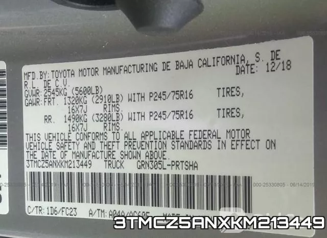 3TMCZ5ANXKM213449 фото 10