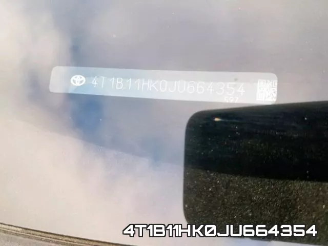 4T1B11HK0JU664354 фото 2